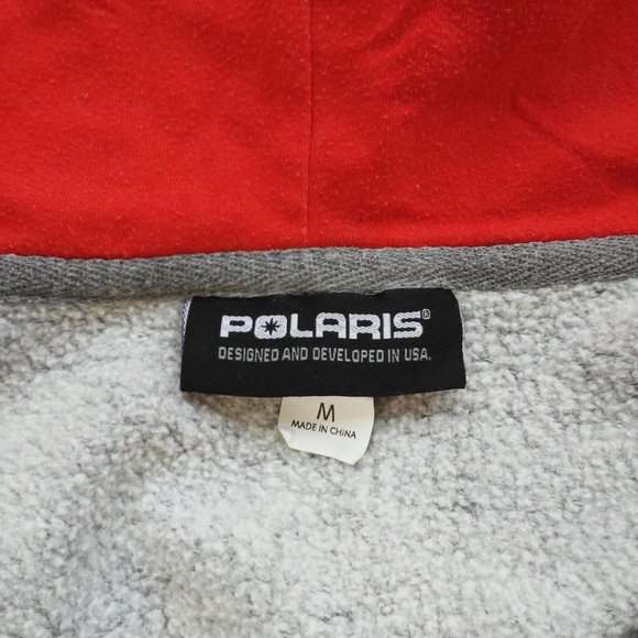 Polaris Mens Full Zip Racing Hoodie w/Logo Sponsor Branding Patches - Medium - Picture 7 of 11